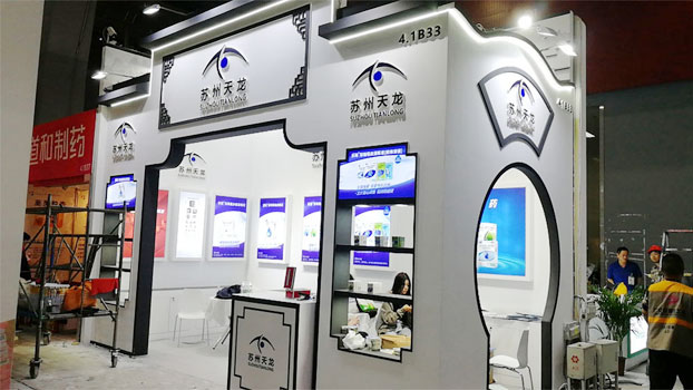 蘇州天龍展覽展臺搭建現場