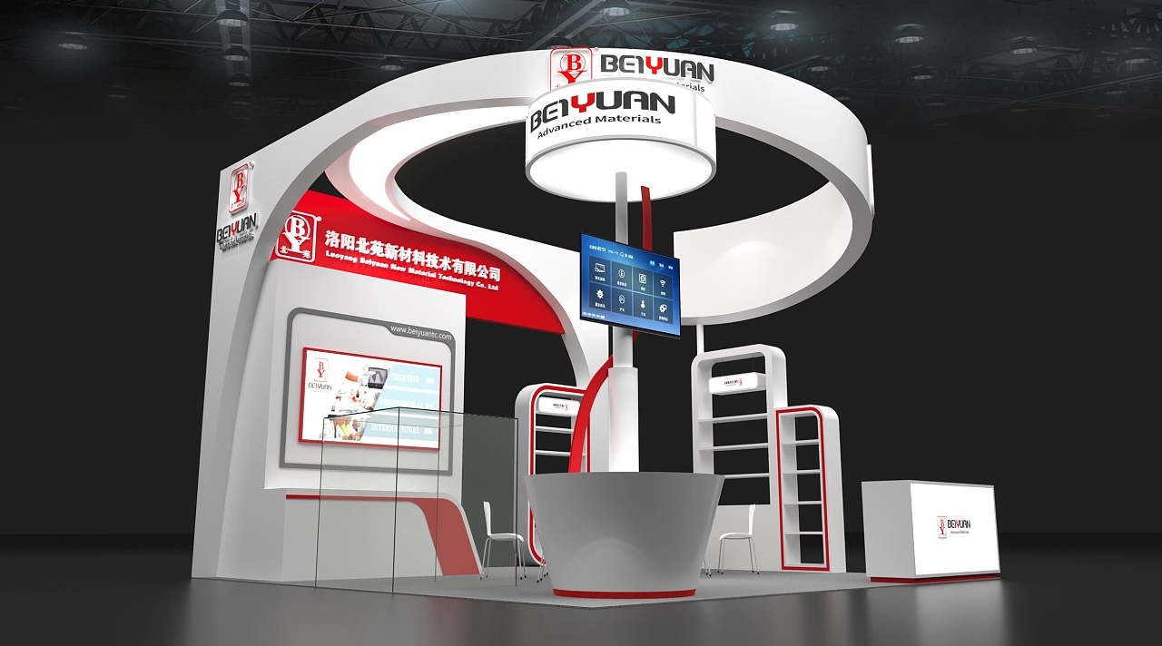洛陽北苑新材料展臺設(shè)計搭建案例分析