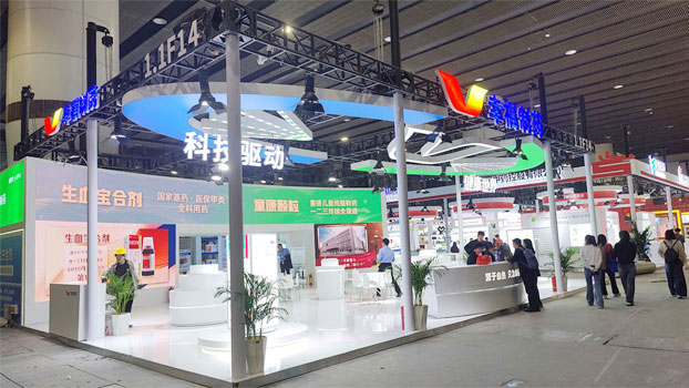 藥交會(huì)醫(yī)藥企業(yè)展覽展臺(tái)搭建現(xiàn)場(chǎng)